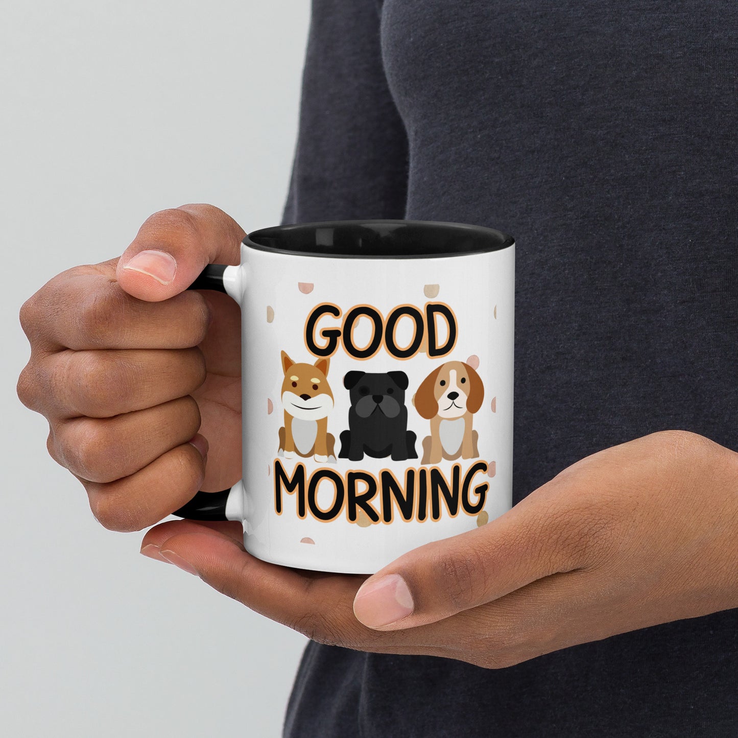 Good Morning Dogs: Mug with Color Inside