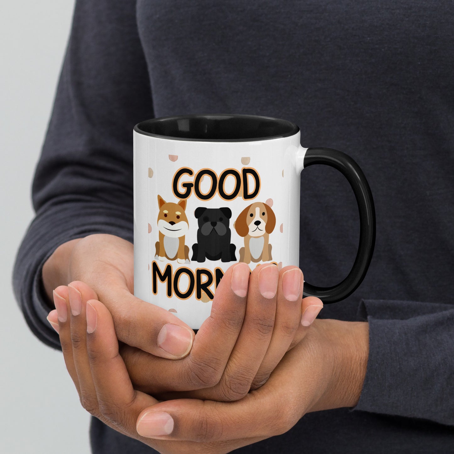 Good Morning Dogs: Mug with Color Inside