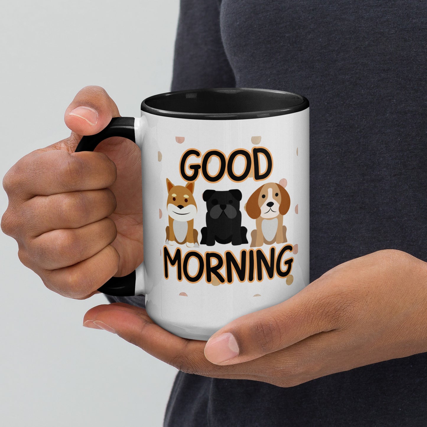 Good Morning Dogs: Mug with Color Inside