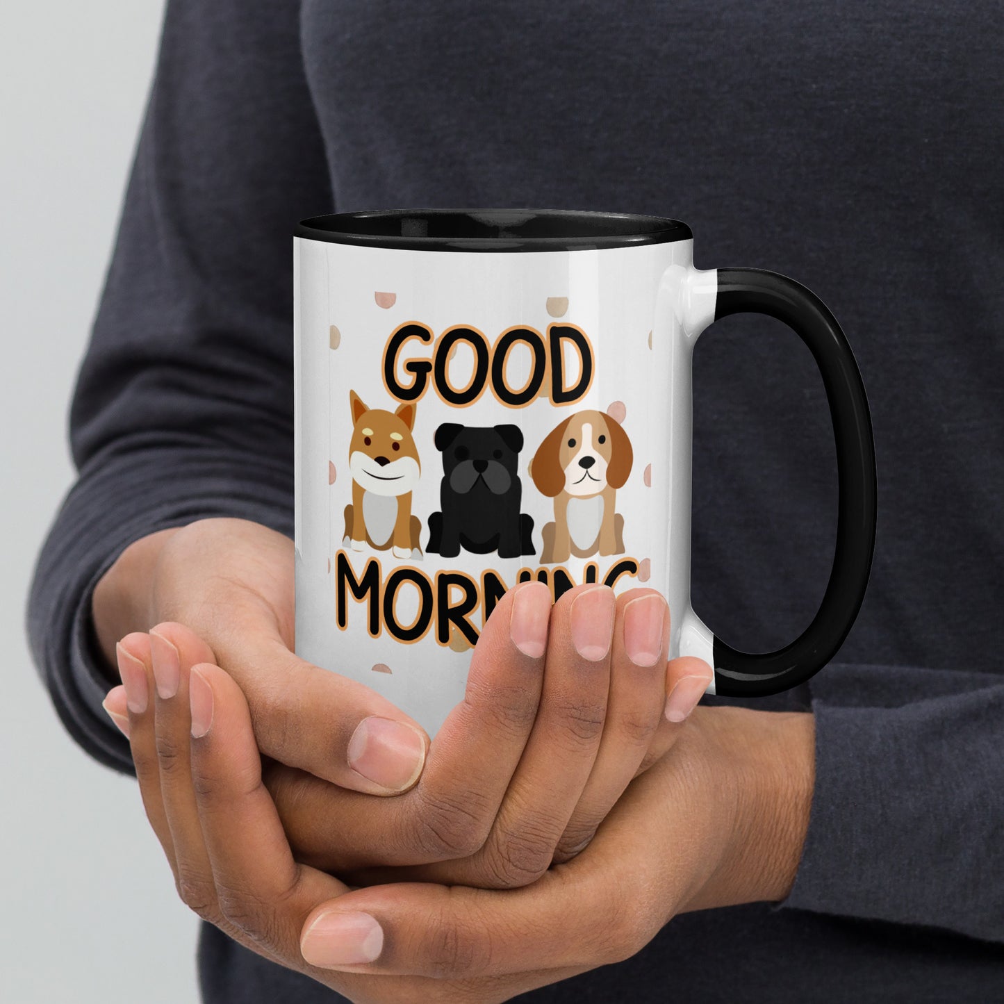 Good Morning Dogs: Mug with Color Inside