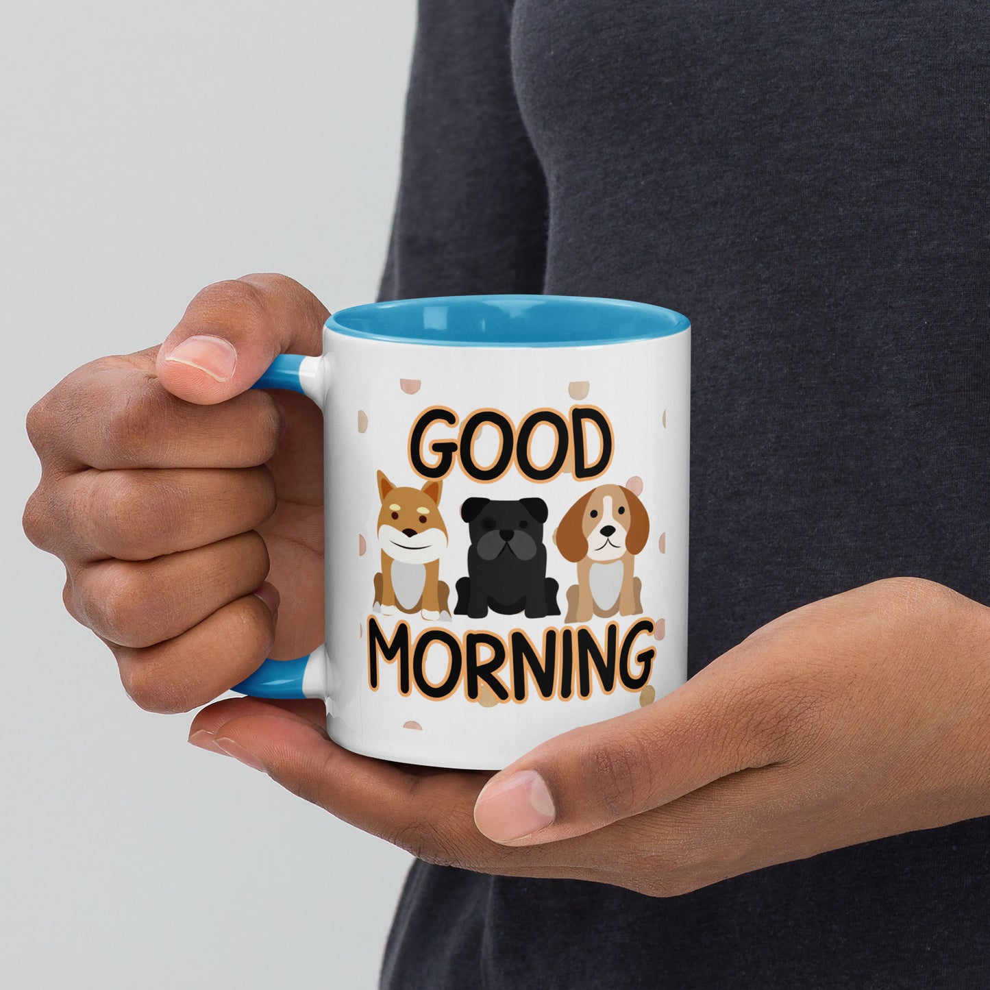 Good Morning Dogs: Mug with Color Inside