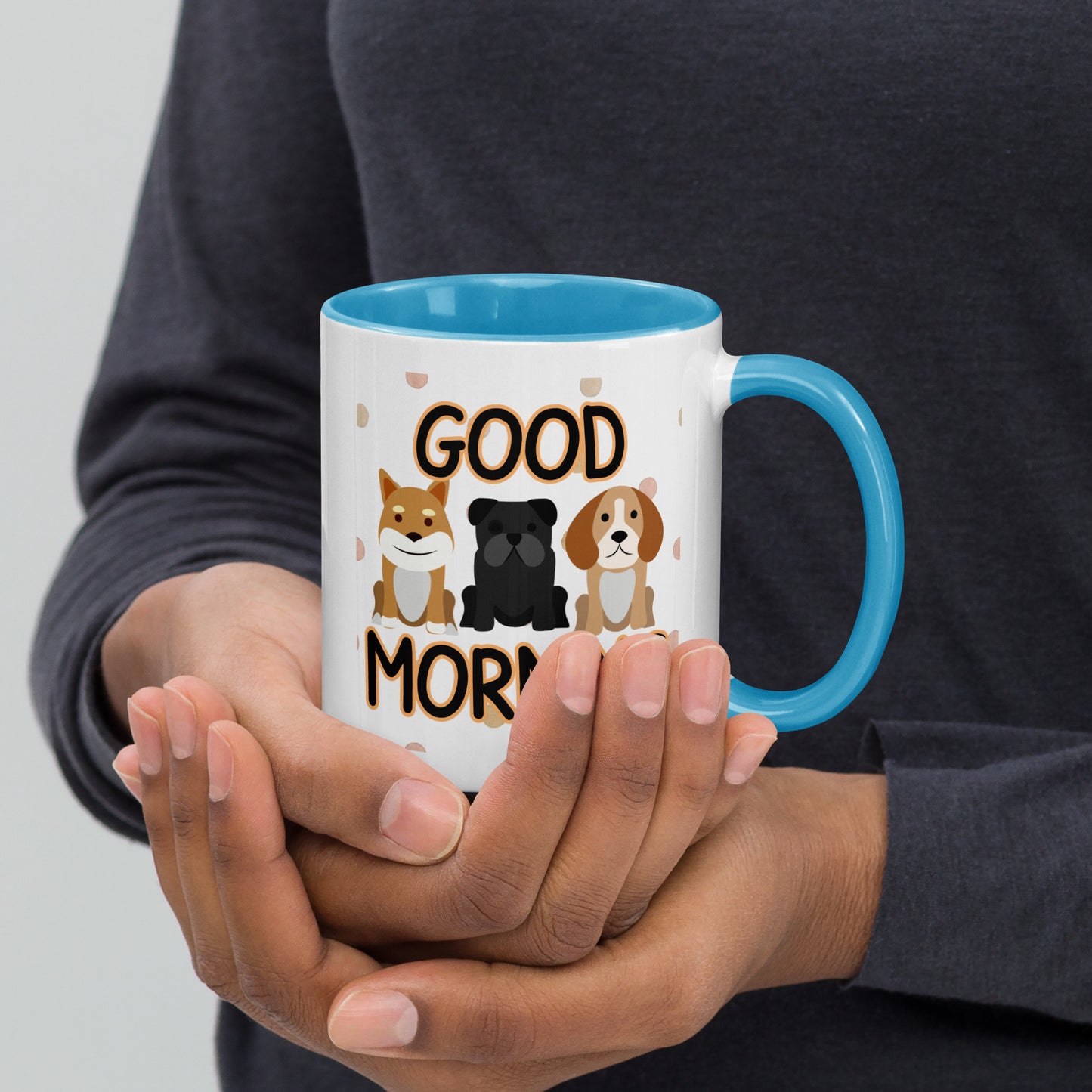 Good Morning Dogs: Mug with Color Inside