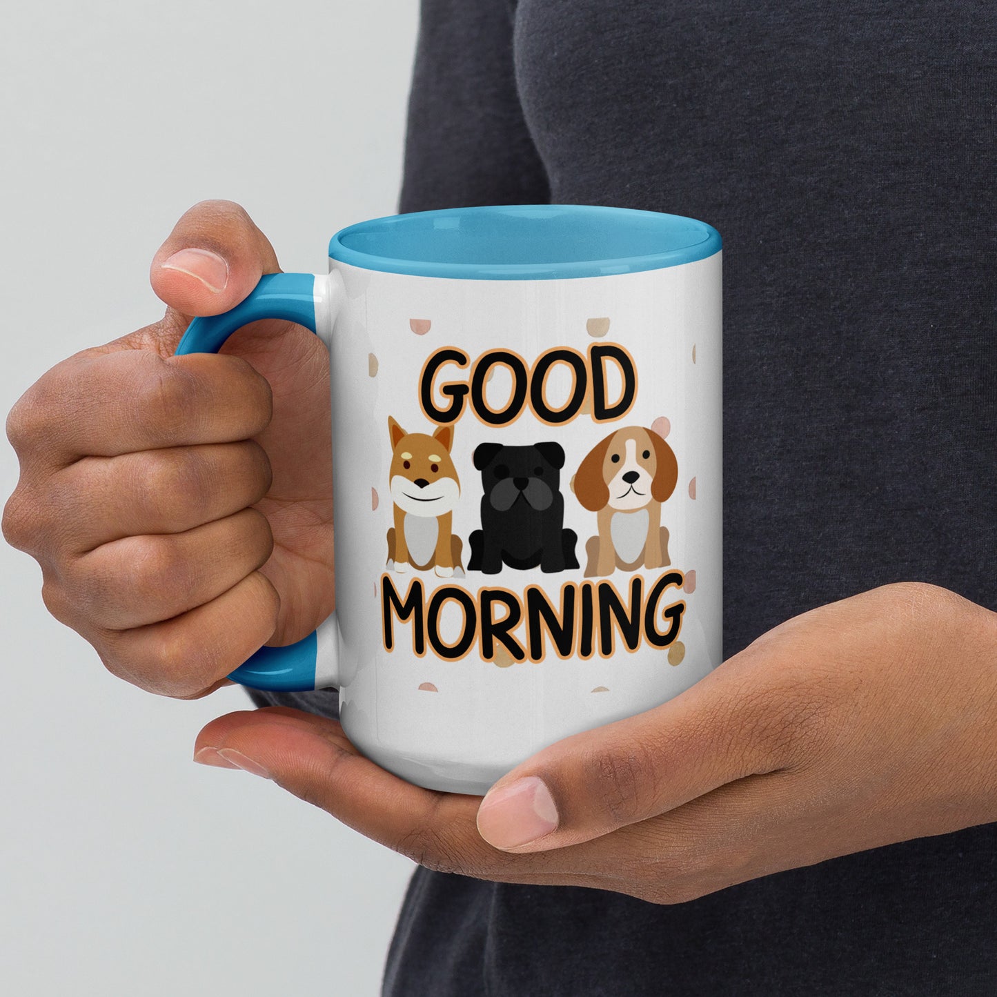 Good Morning Dogs: Mug with Color Inside