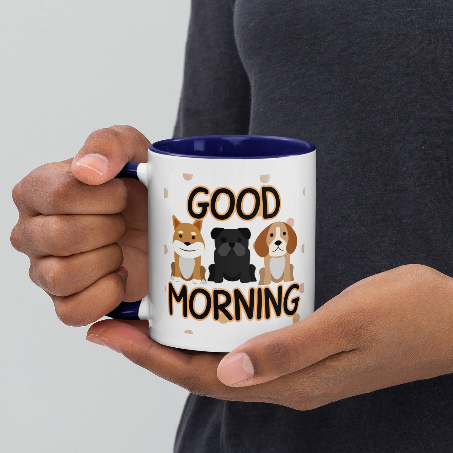 Good Morning Dogs: Mug with Color Inside