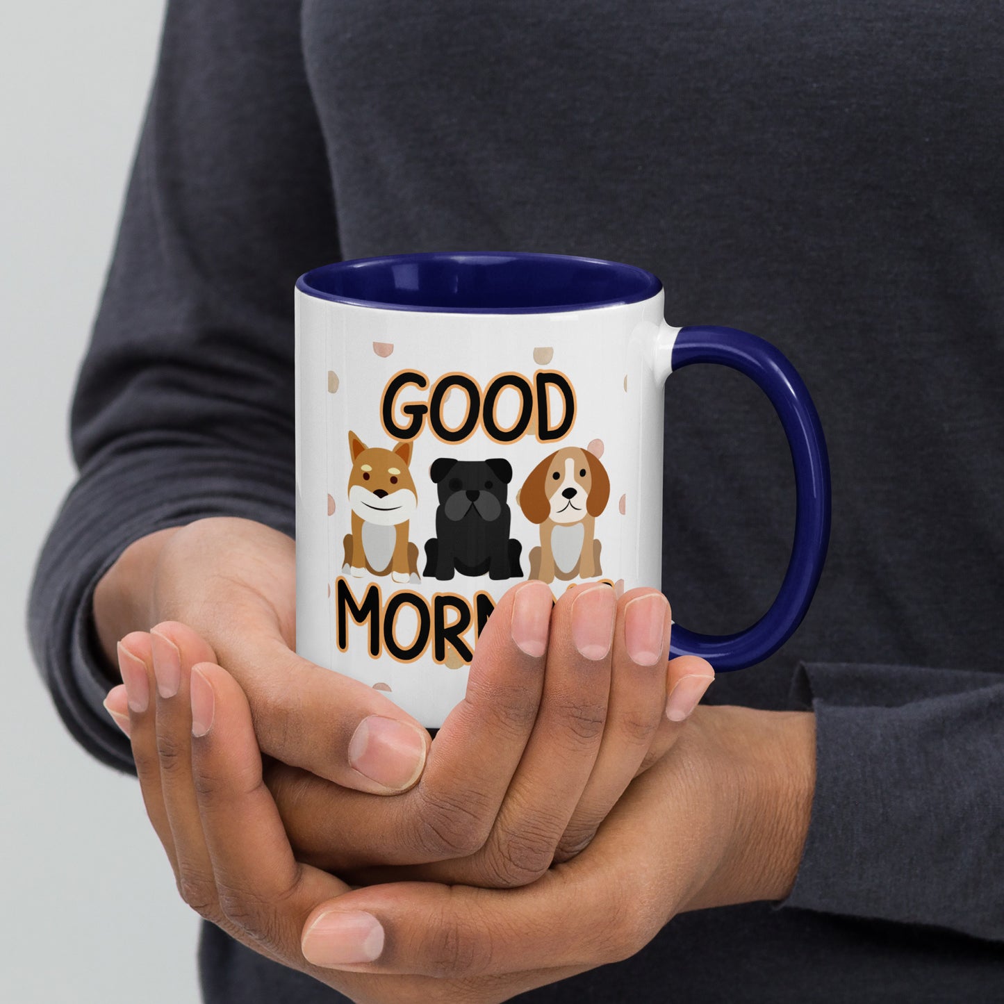Good Morning Dogs: Mug with Color Inside