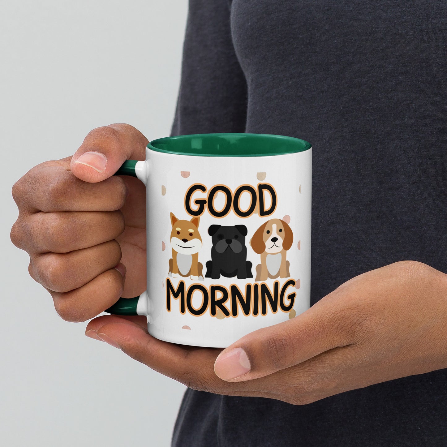 Good Morning Dogs: Mug with Color Inside