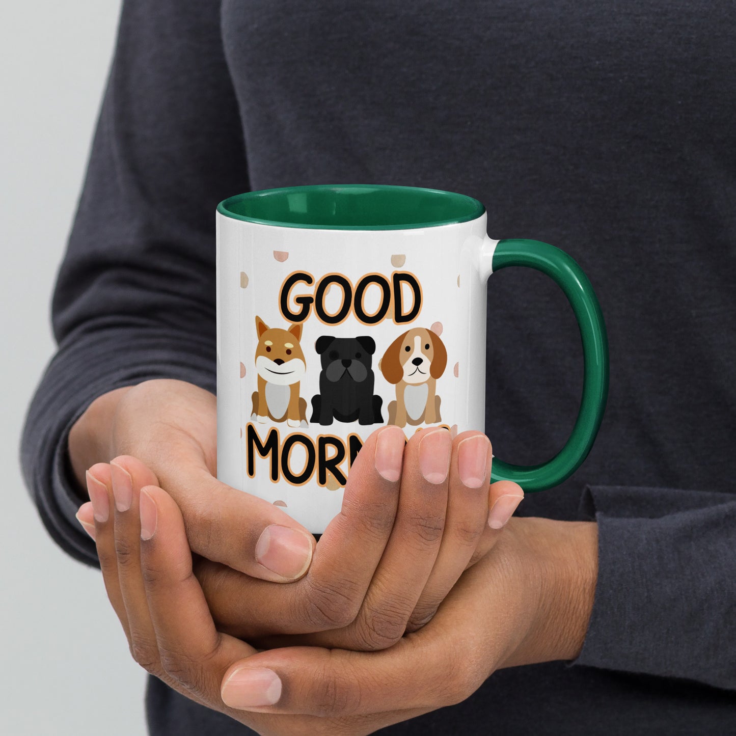 Good Morning Dogs: Mug with Color Inside