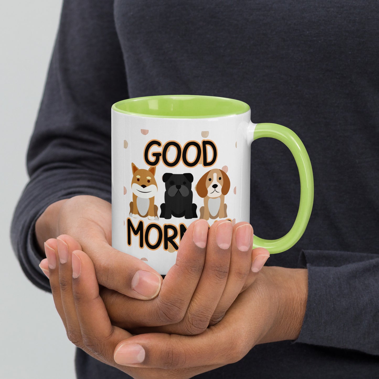 Good Morning Dogs: Mug with Color Inside