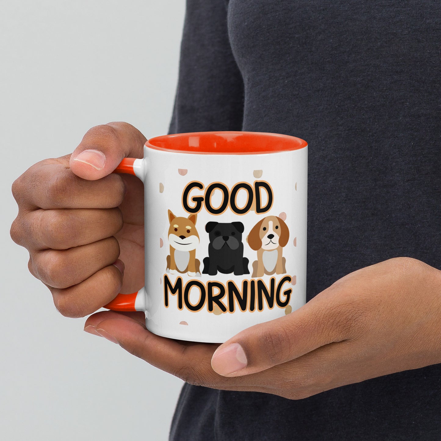 Good Morning Dogs: Mug with Color Inside