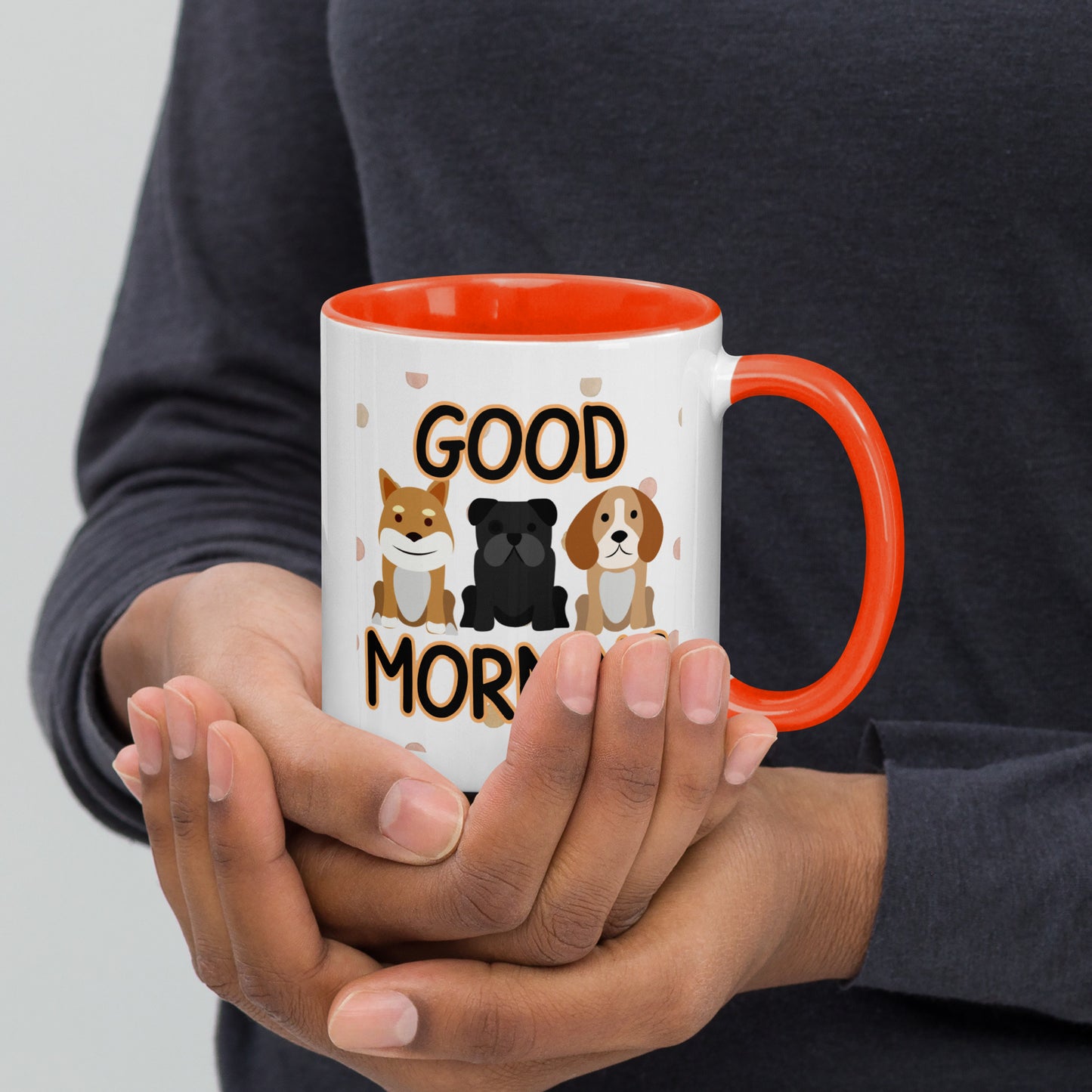 Good Morning Dogs: Mug with Color Inside