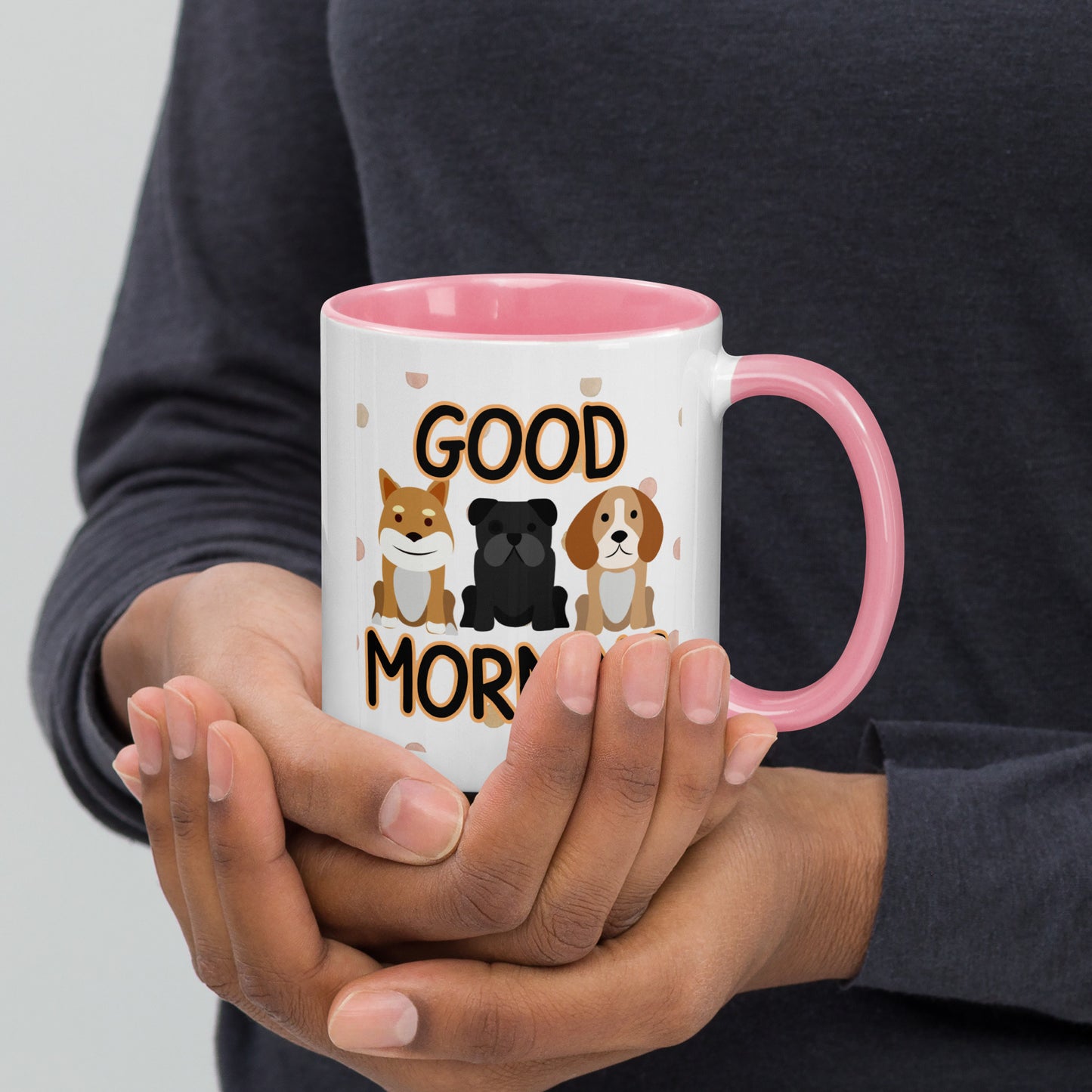 Good Morning Dogs: Mug with Color Inside