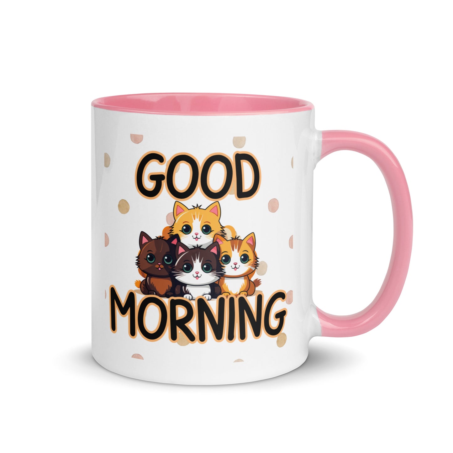 Good Morning Cats: Mug with Color Inside