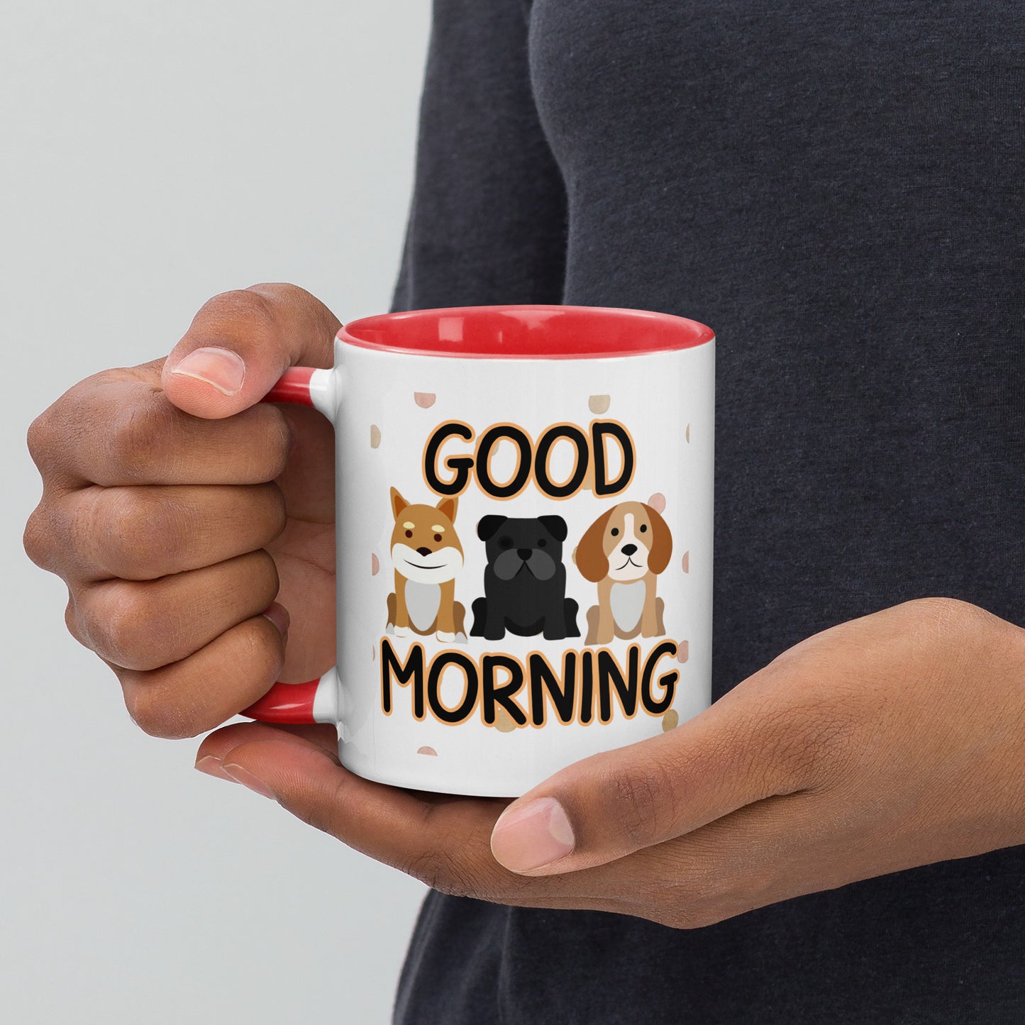 Good Morning Dogs: Mug with Color Inside