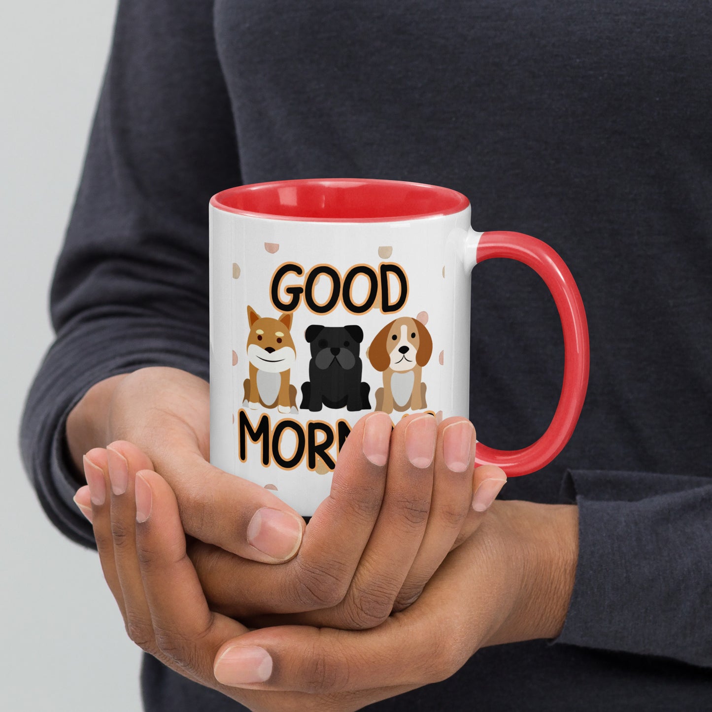 Good Morning Dogs: Mug with Color Inside