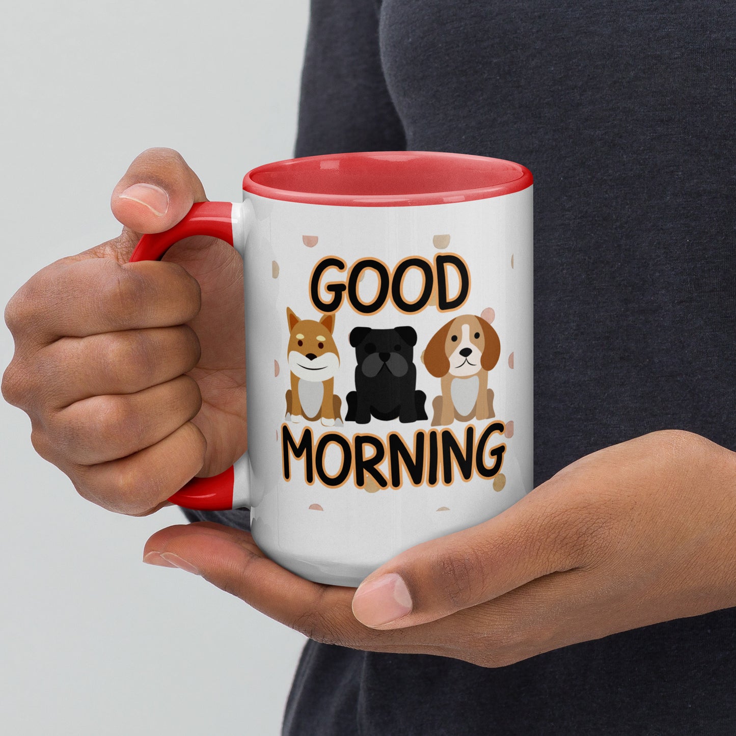 Good Morning Dogs: Mug with Color Inside