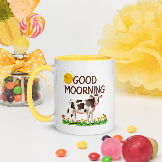Good Morning Happy Cow: Mug with Color Inside