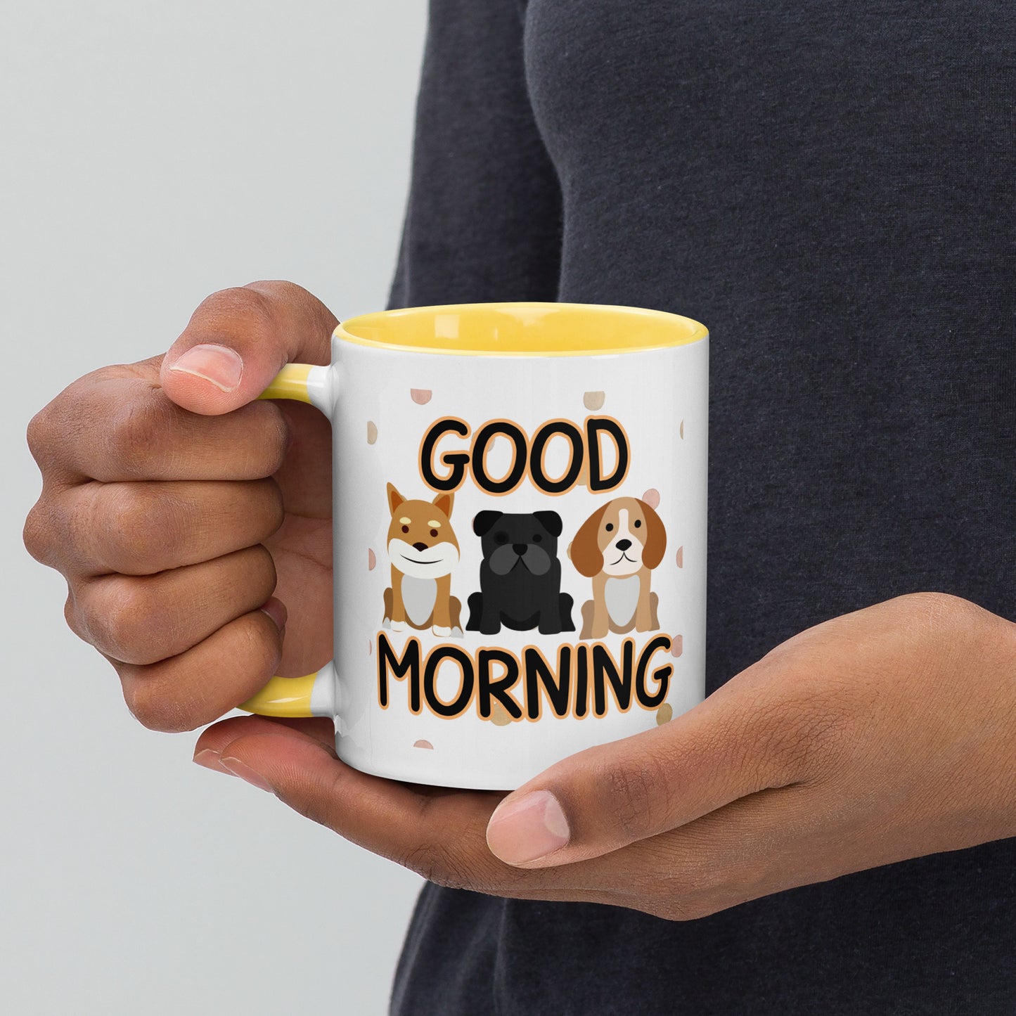 Good Morning Dogs: Mug with Color Inside