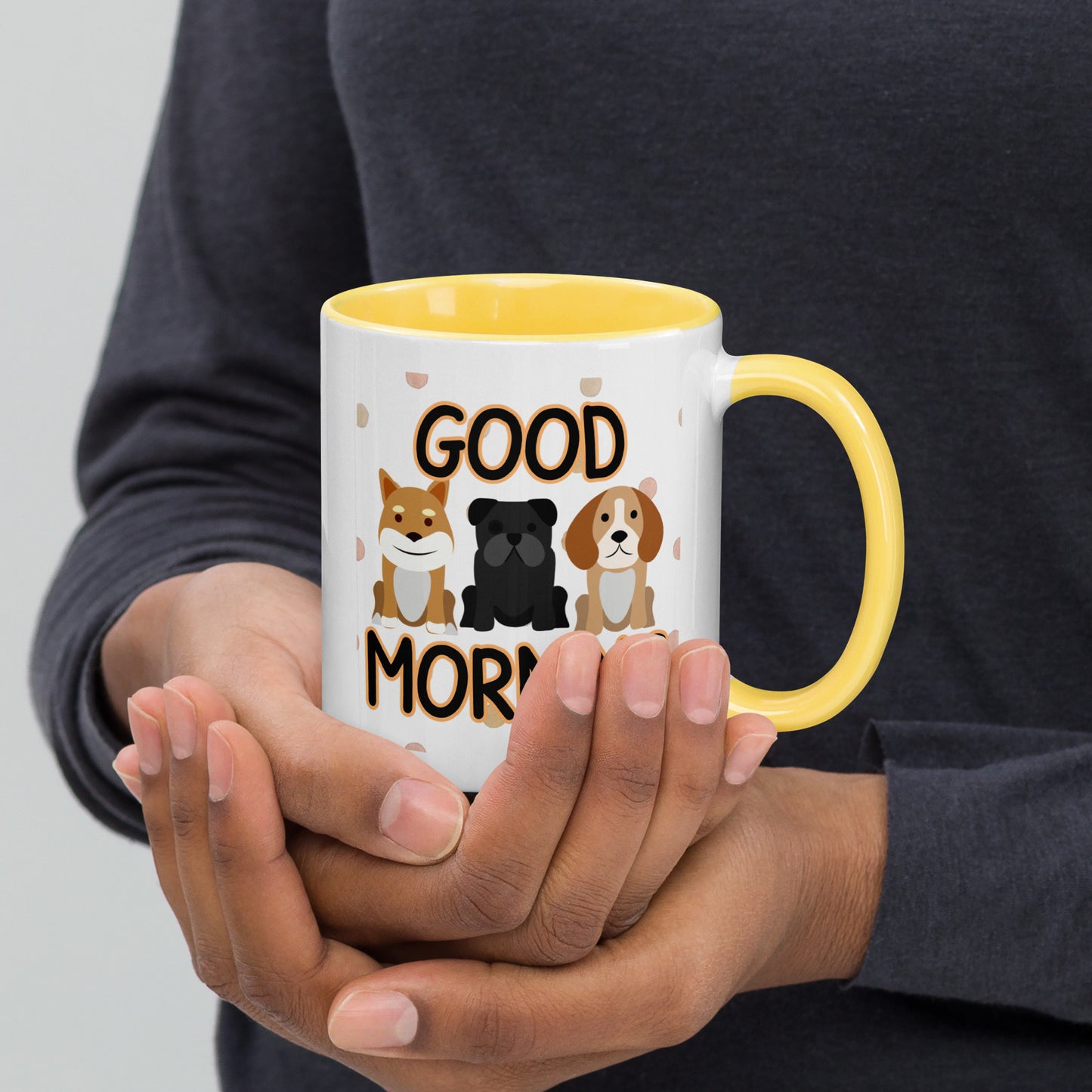 Good Morning Dogs: Mug with Color Inside