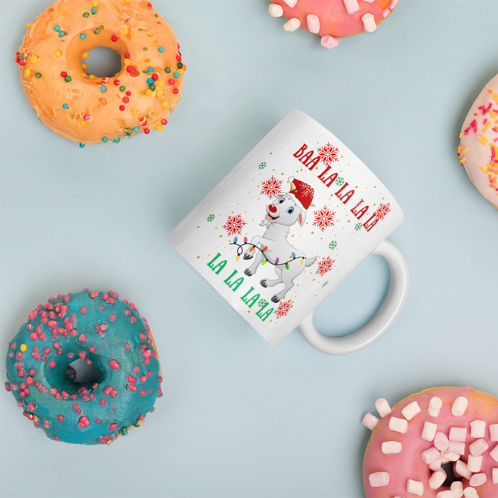 BAA LA LA LA LA: White glossy mug