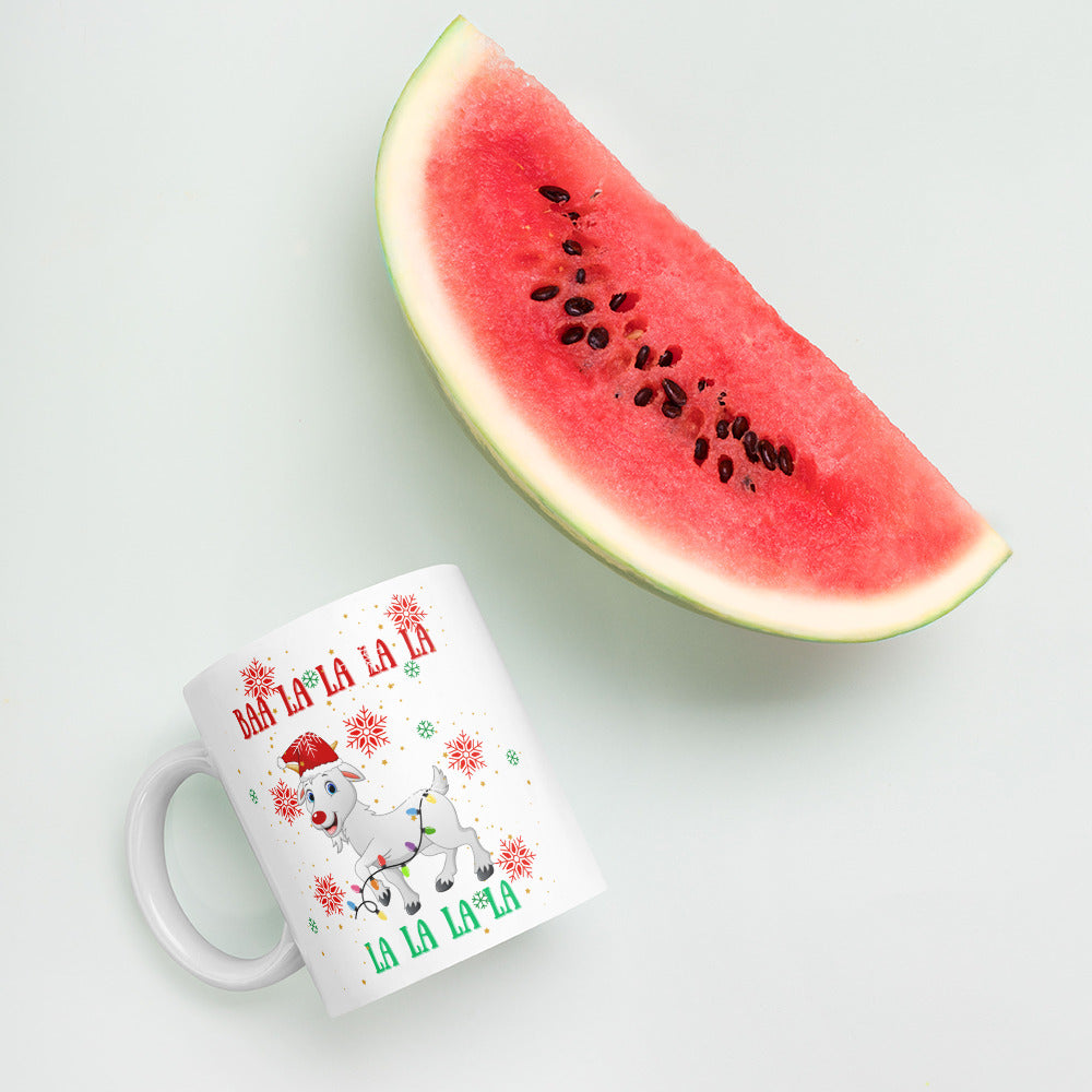 BAA LA LA LA LA: White glossy mug