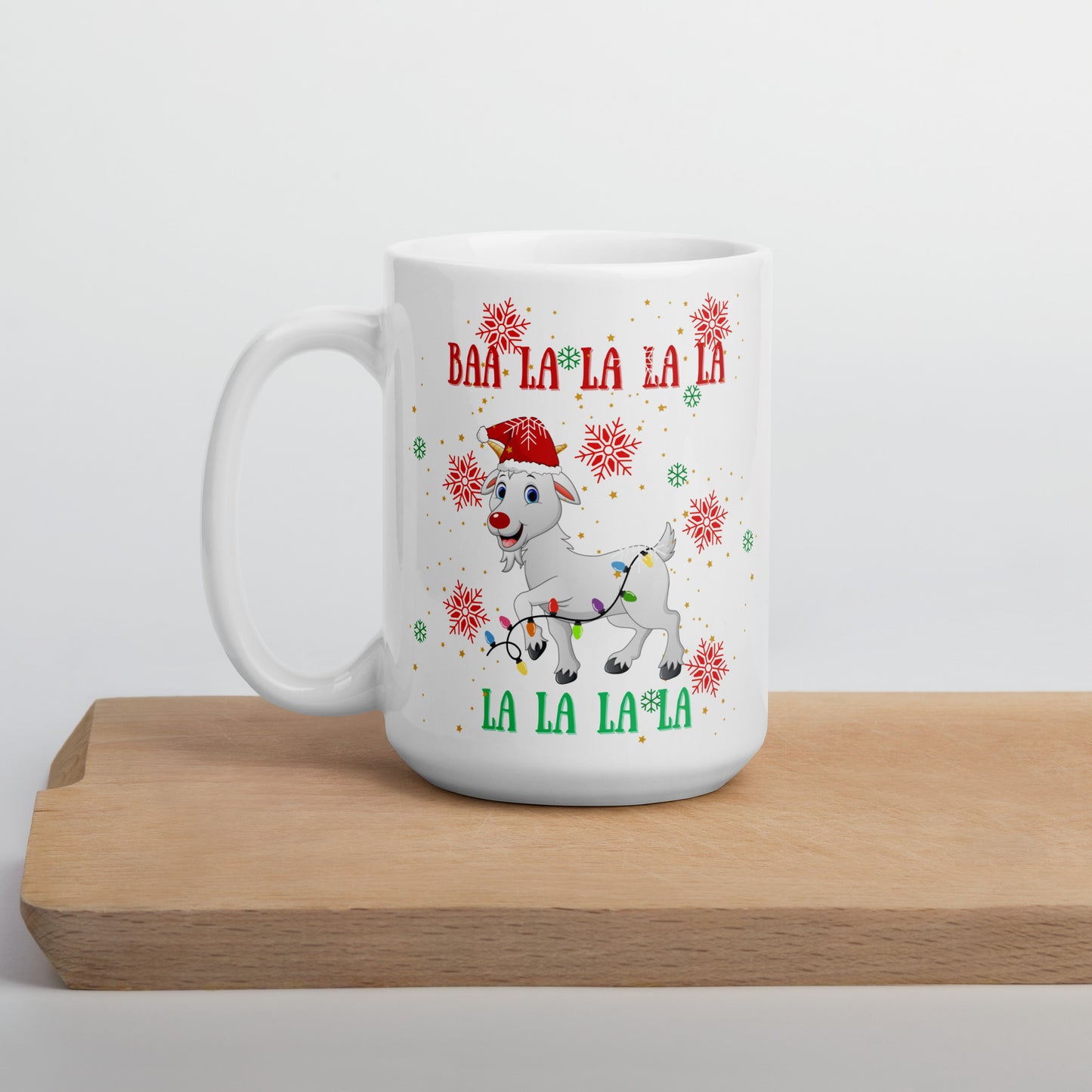 BAA LA LA LA LA: White glossy mug