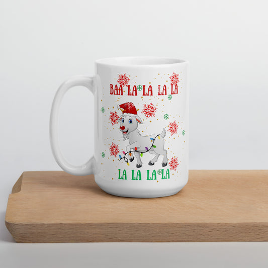 BAA LA LA LA LA: White glossy mug