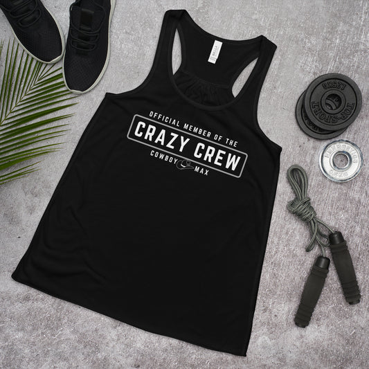 Official Member of the Crazy Crew: Women's Flowy Racerback Tank