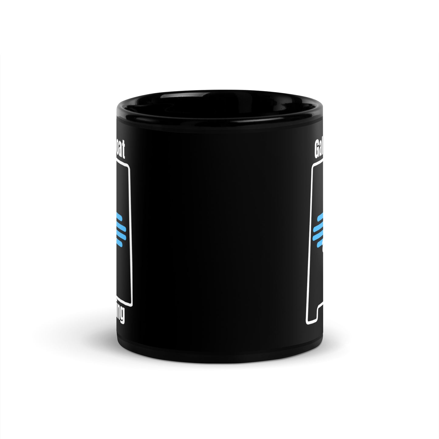 Galloping Goat Grazing: NM: Black Glossy Mug