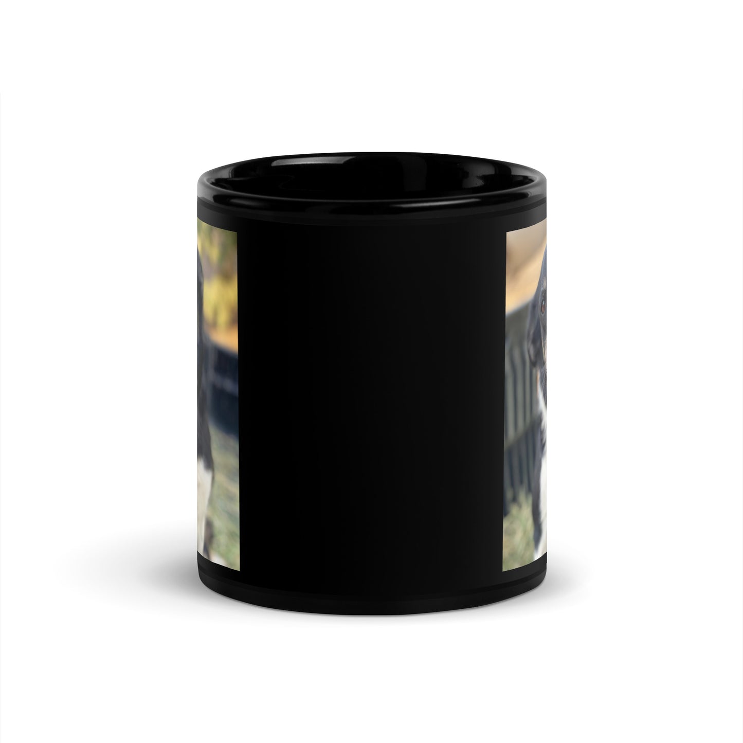 Cue Sweet: Black Glossy Mug