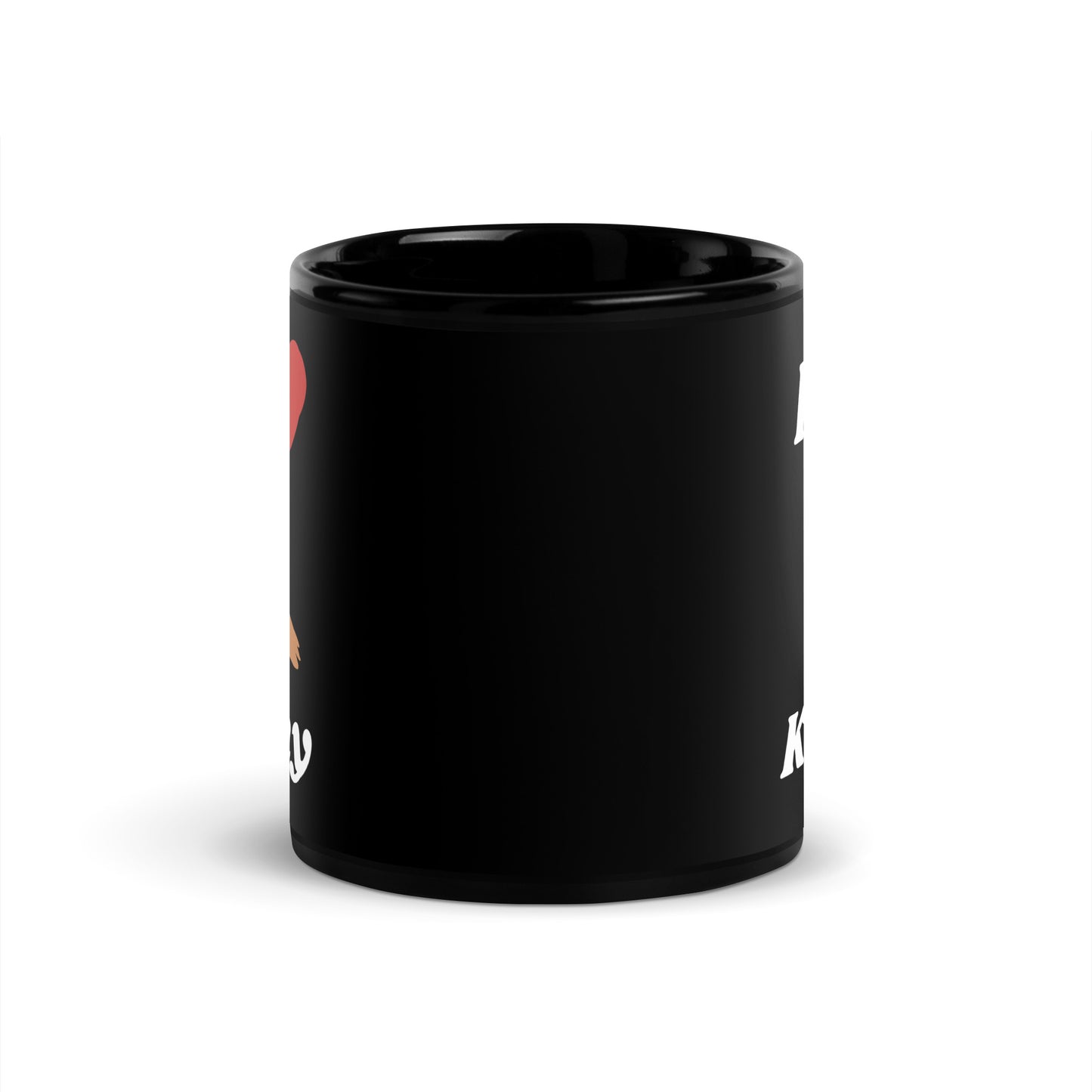 I Love Kenny: Black Glossy Mug