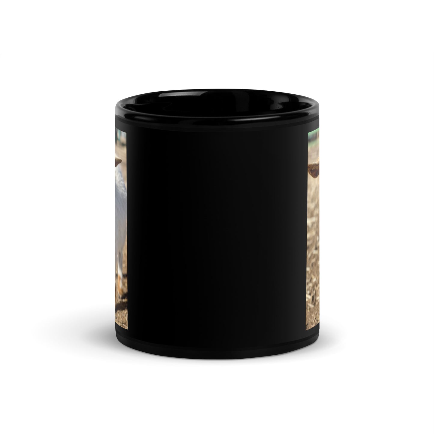 Tiny Dancer Airplane Ears: Black Glossy Mug