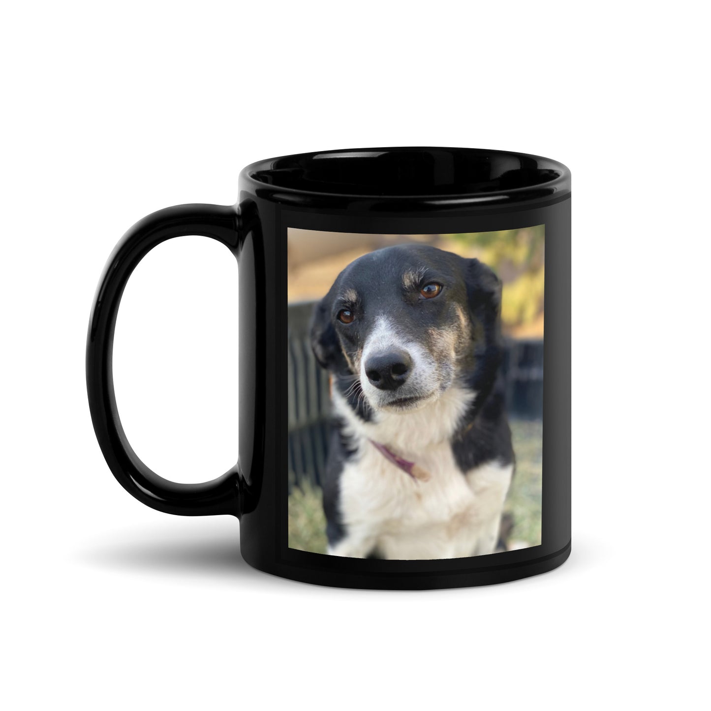 Cue Sweet: Black Glossy Mug