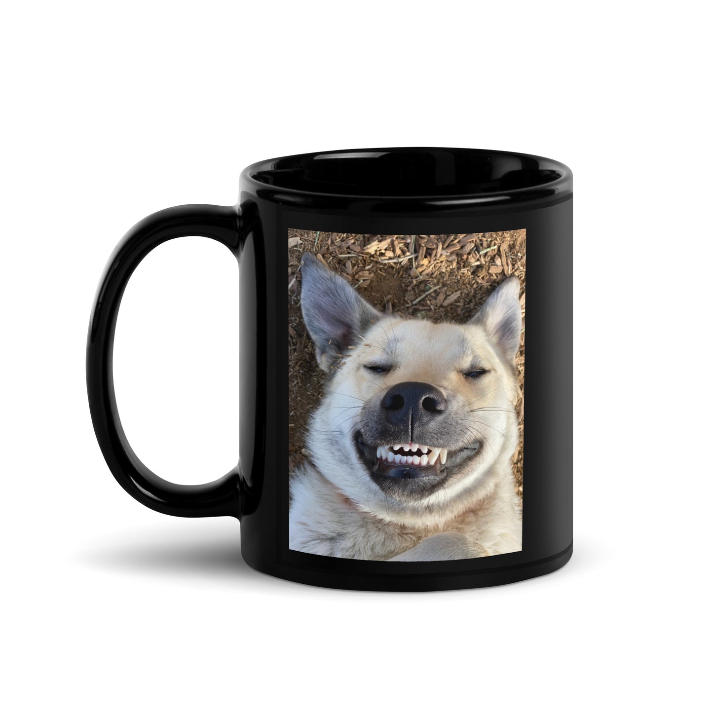 Goofy Gus: Black Glossy Mug