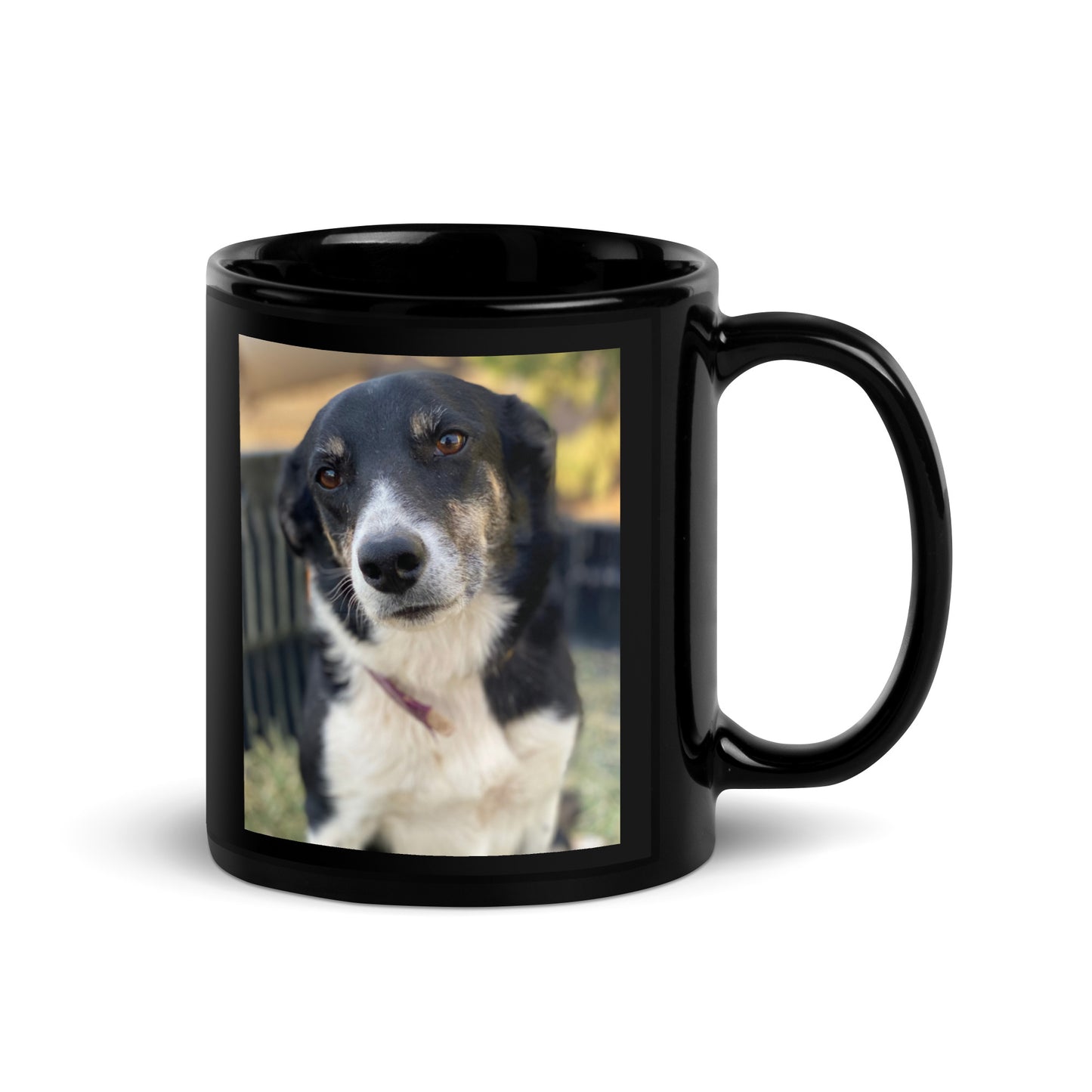 Cue Sweet: Black Glossy Mug