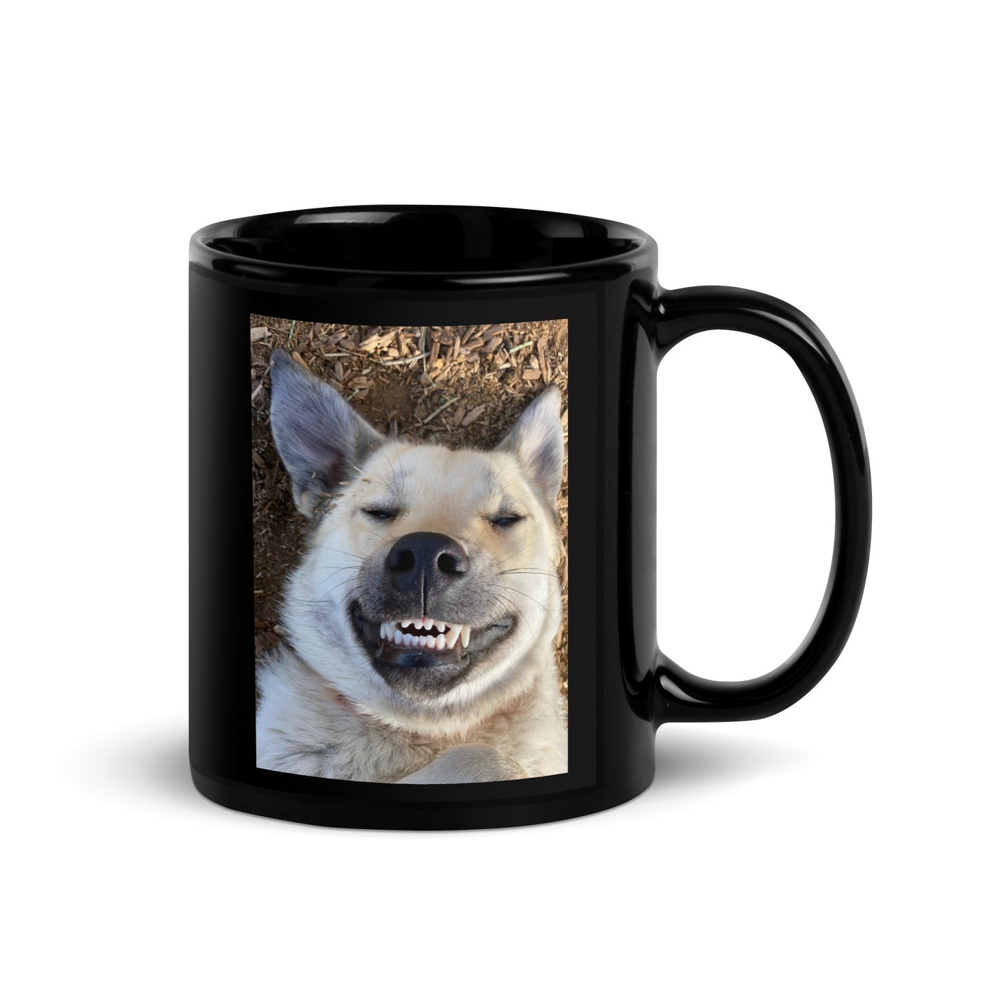 Goofy Gus: Black Glossy Mug