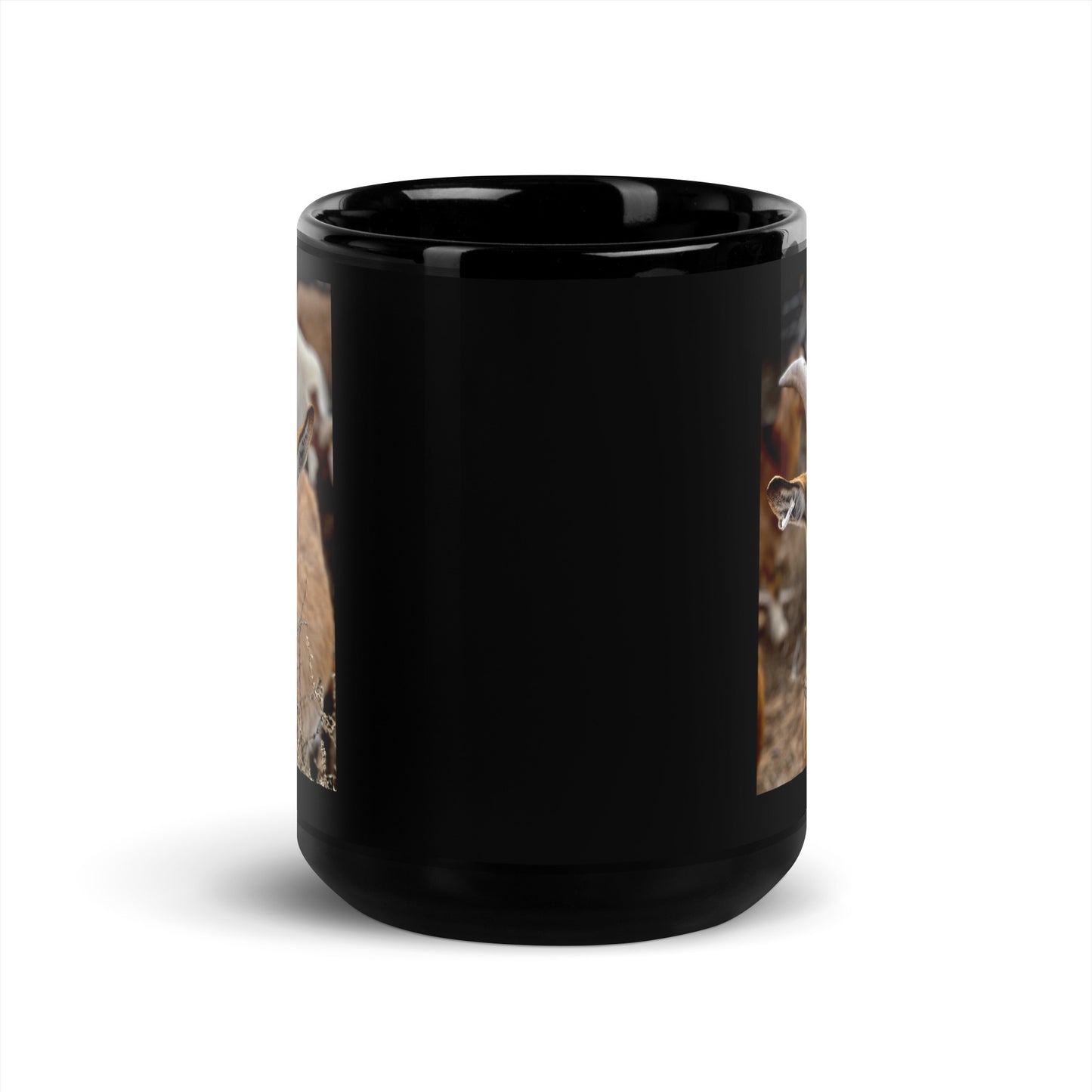 Little Dude: Black Glossy Mug