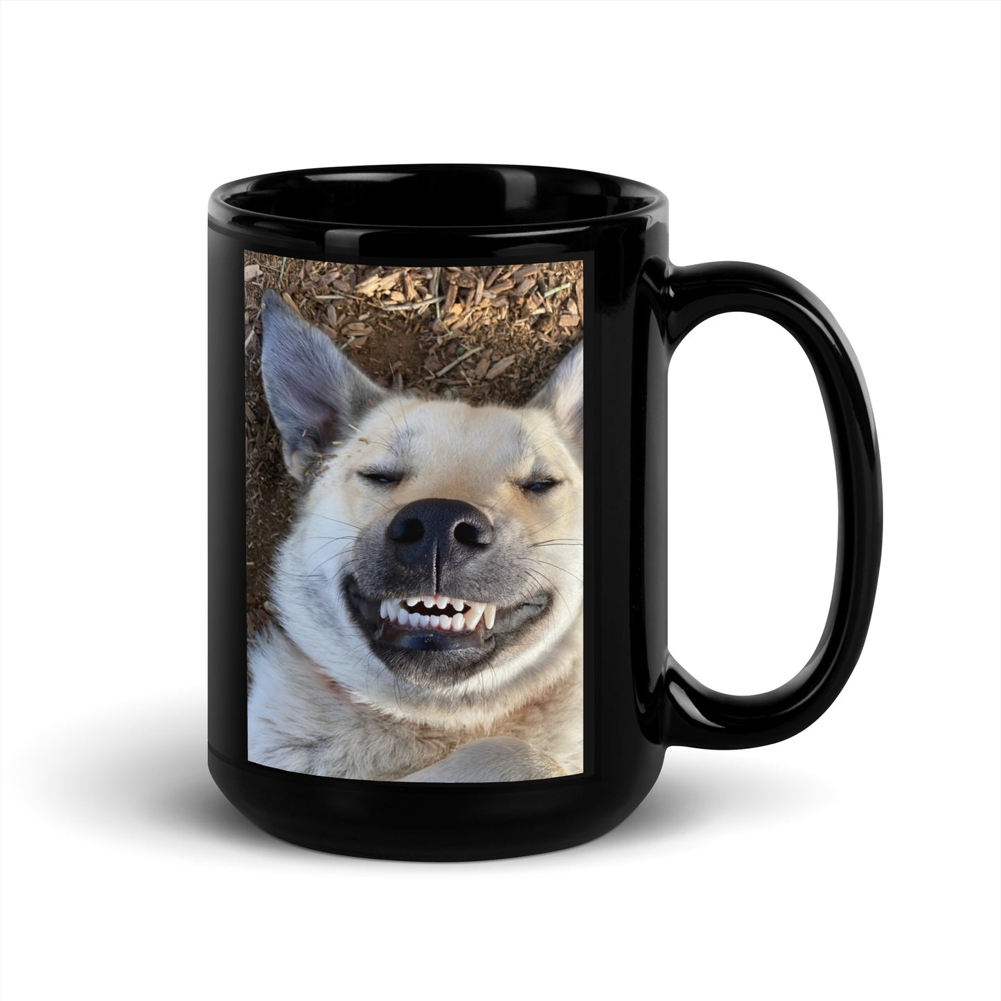 Goofy Gus: Black Glossy Mug