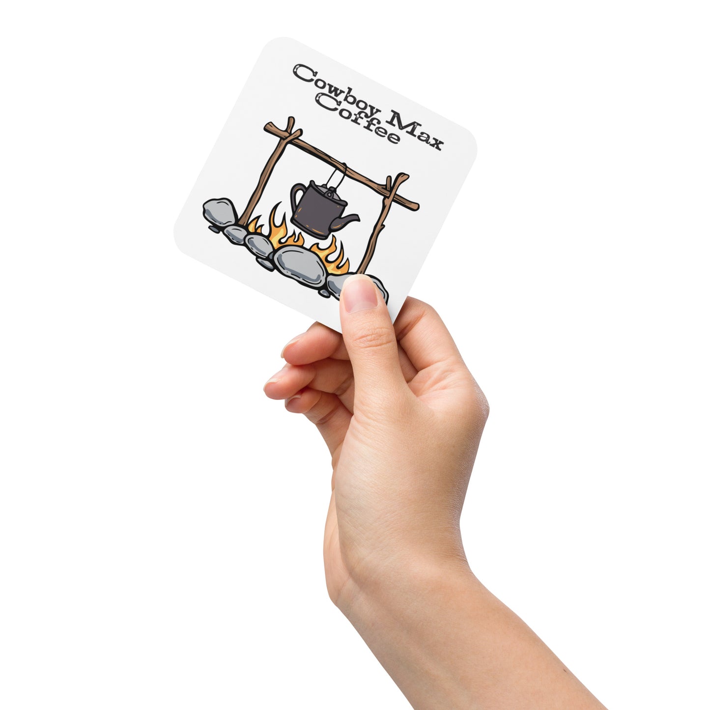 x. Cowboy Max Coffee: Cork-back coaster