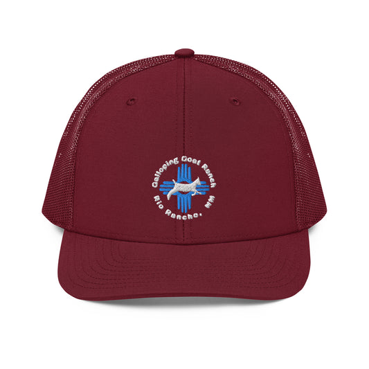 Galloping Goat Round Logo: Trucker Cap