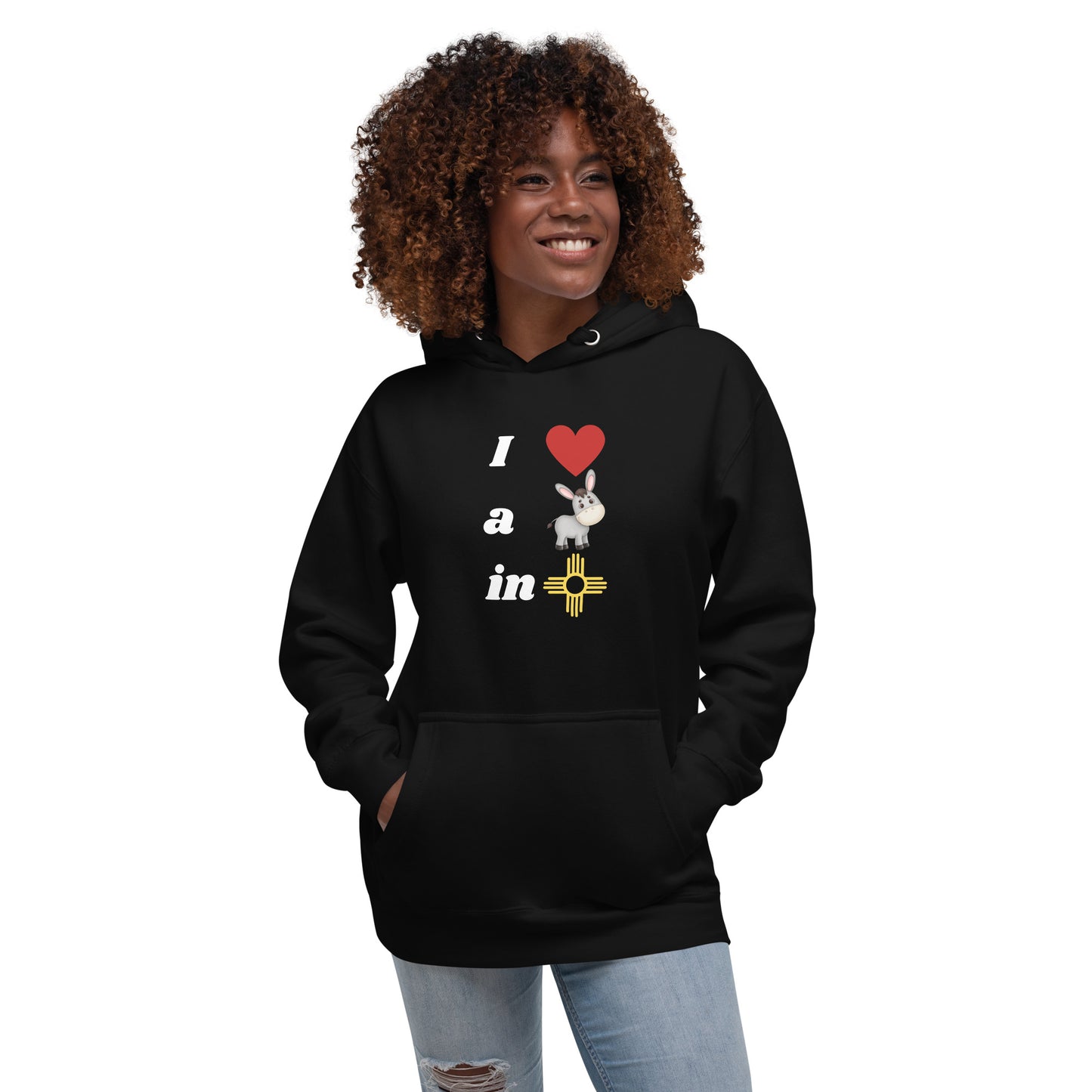 I Love A Donkey In New Mexico: Unisex Hoodie