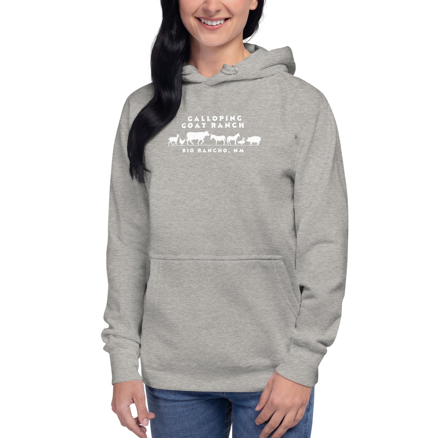 Galloping Goat Ranch Animals: Unisex Hoodie