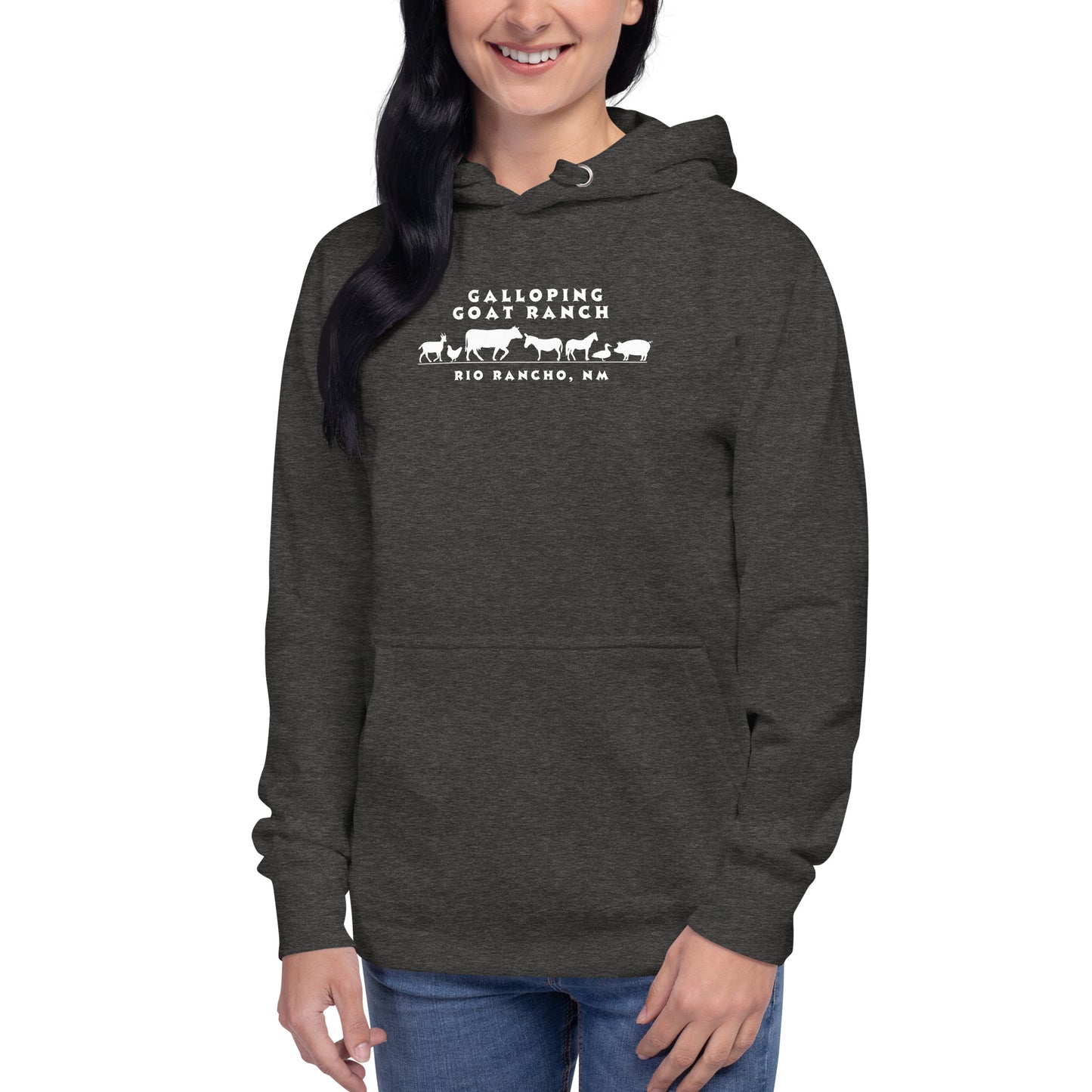 Galloping Goat Ranch Animals: Unisex Hoodie
