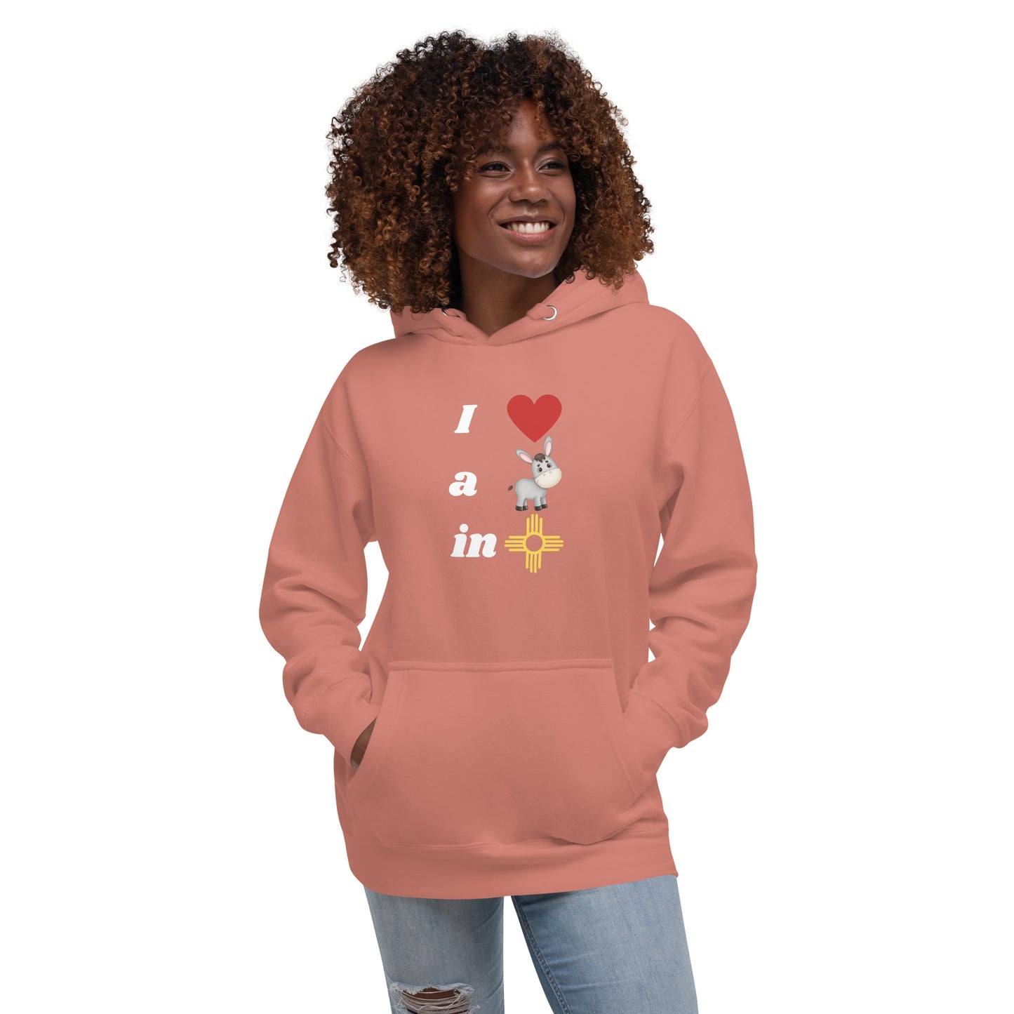 I Love A Donkey In New Mexico: Unisex Hoodie