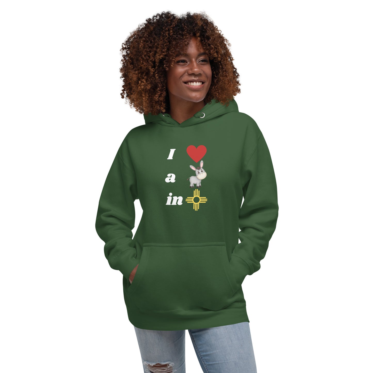 I Love A Donkey In New Mexico: Unisex Hoodie
