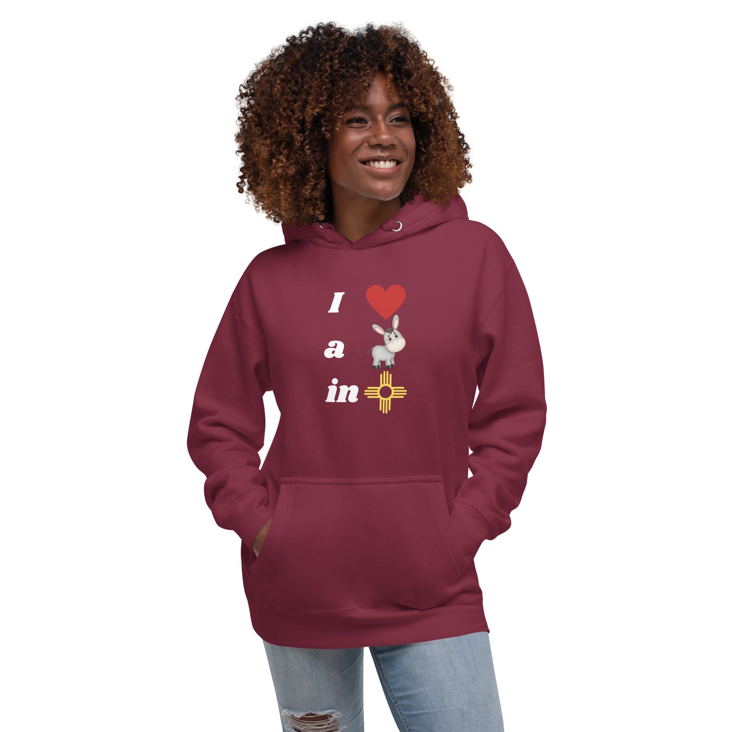 I Love A Donkey In New Mexico: Unisex Hoodie