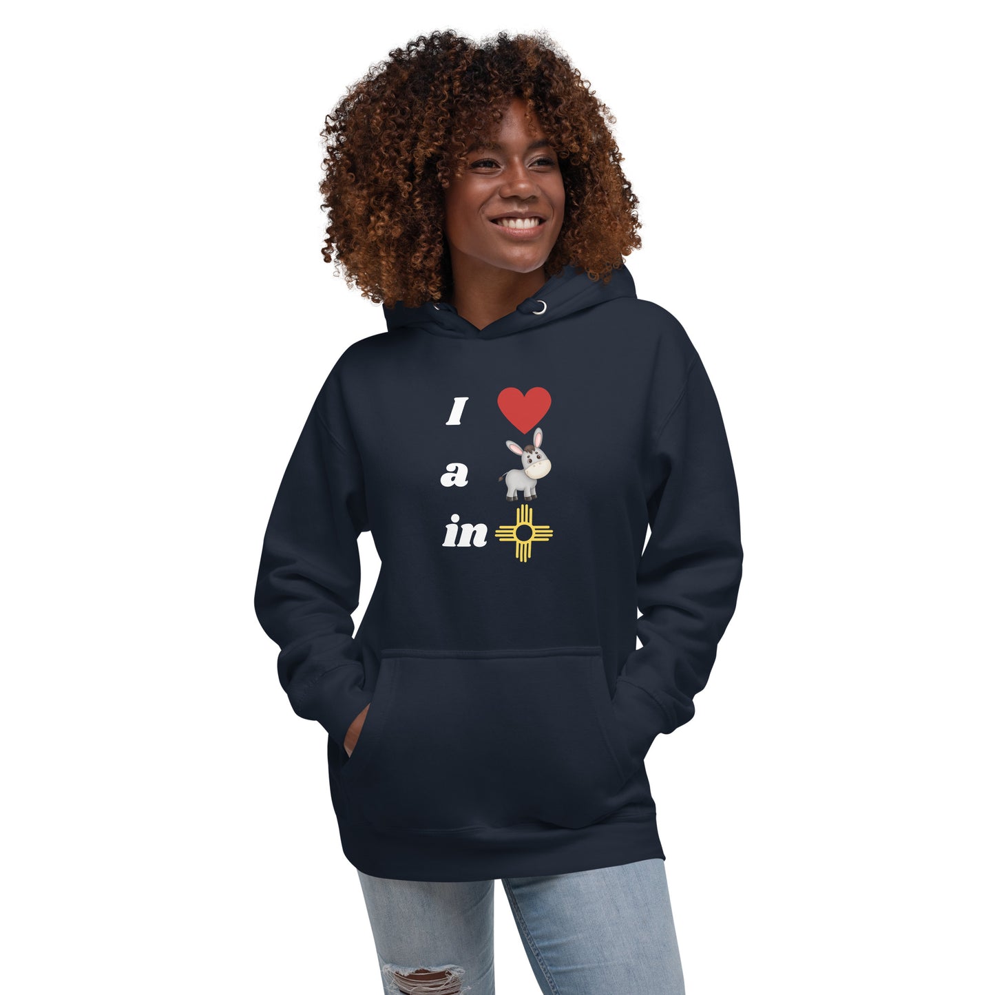 I Love A Donkey In New Mexico: Unisex Hoodie