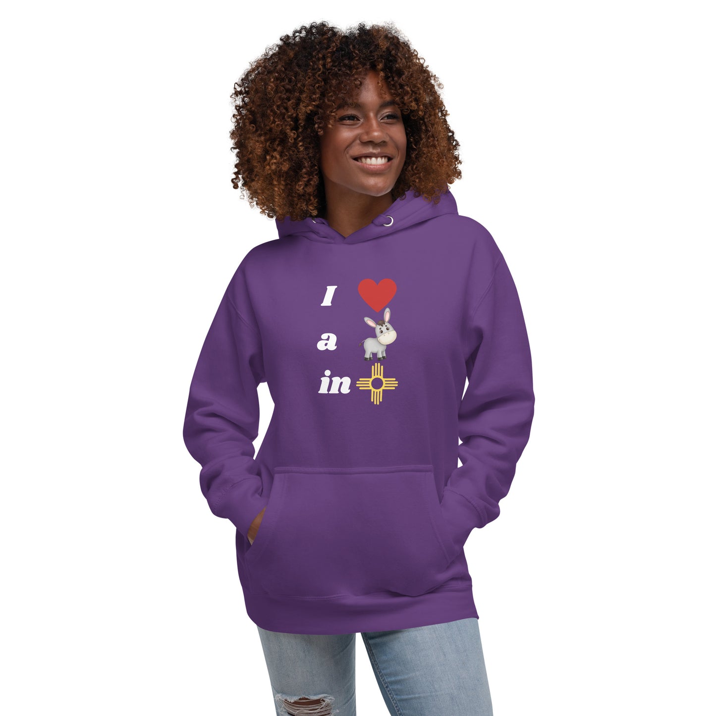 I Love A Donkey In New Mexico: Unisex Hoodie