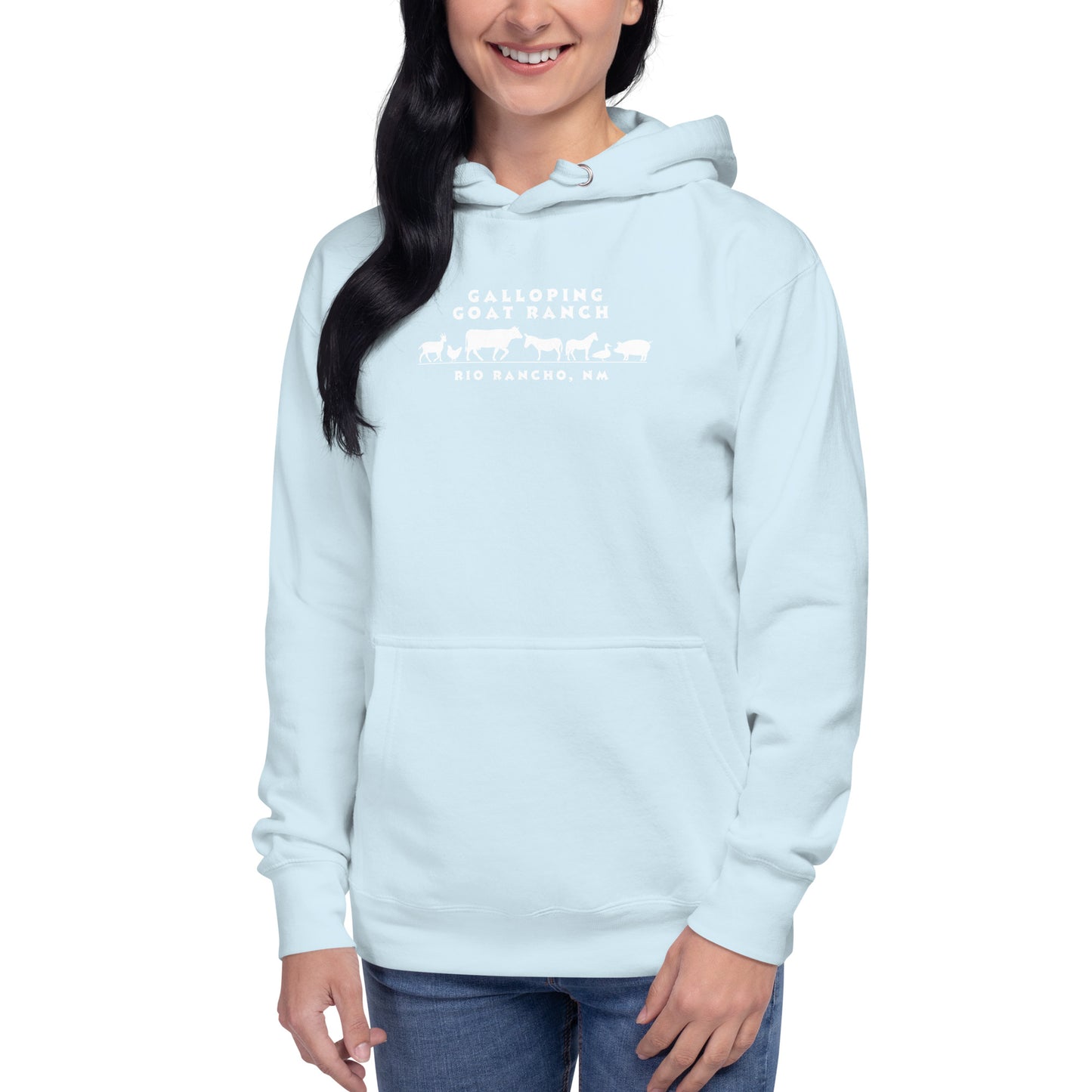 Galloping Goat Ranch Animals: Unisex Hoodie