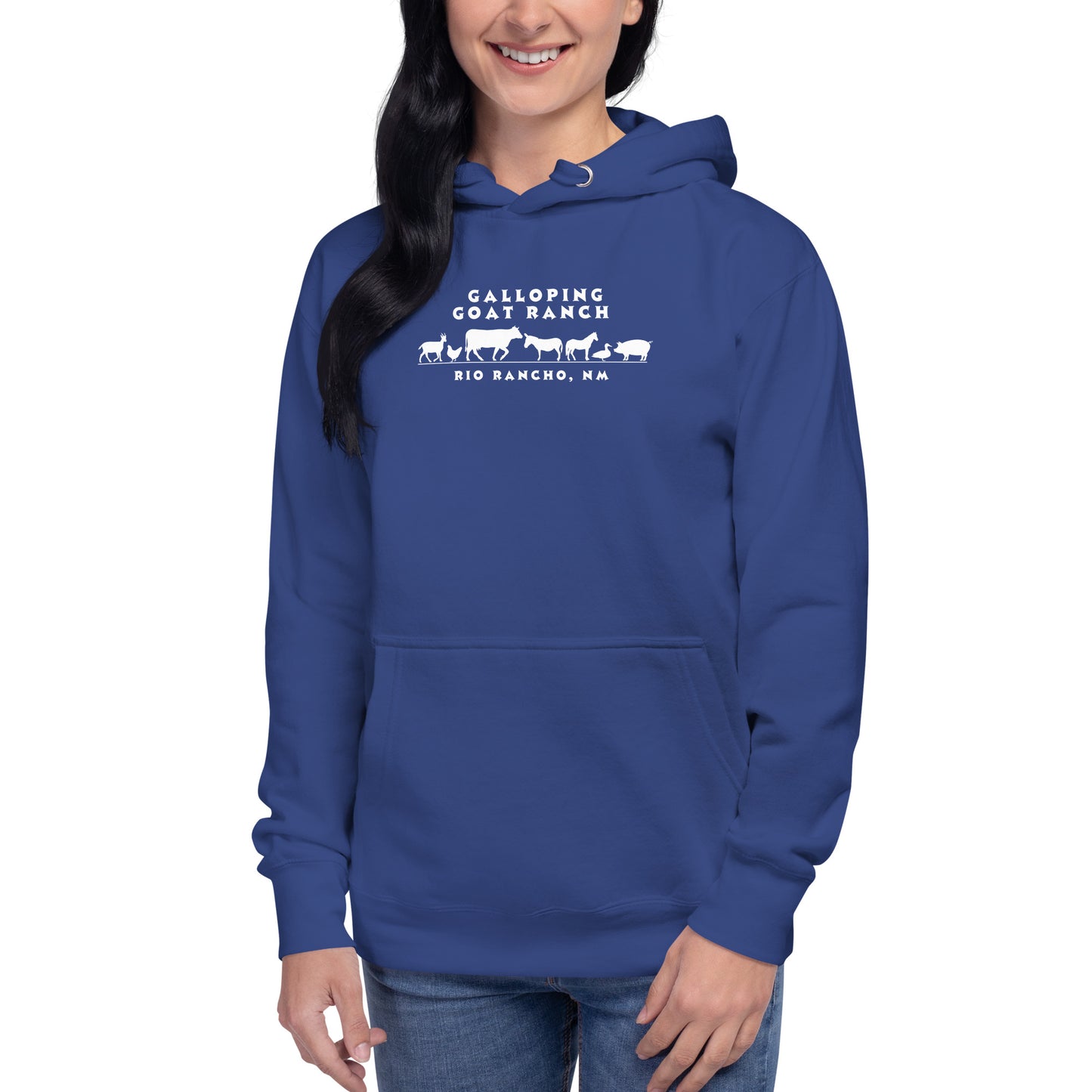 Galloping Goat Ranch Animals: Unisex Hoodie
