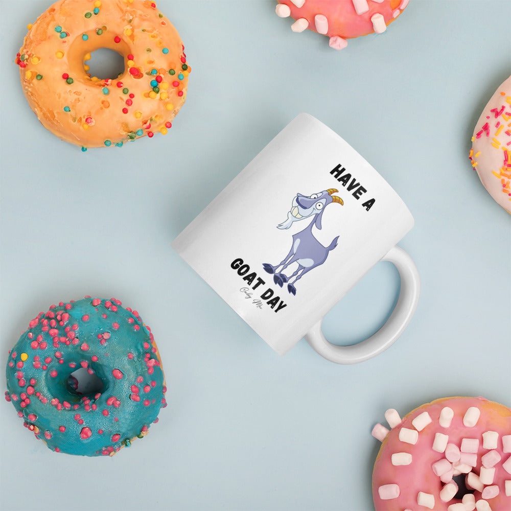 Have A GOAT Day - Bearded Goat: White Glossy Mug